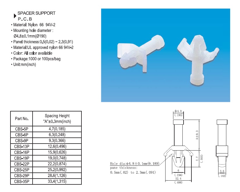 Spacer Support Spacer Support